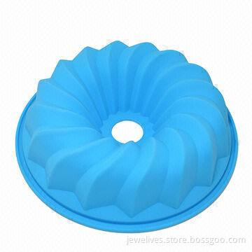 Silicone Bundt Baking Molds in Light Blue